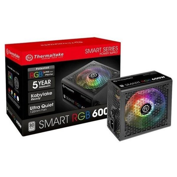 Fuente Thermaltake 600W 80+White Smart RGB