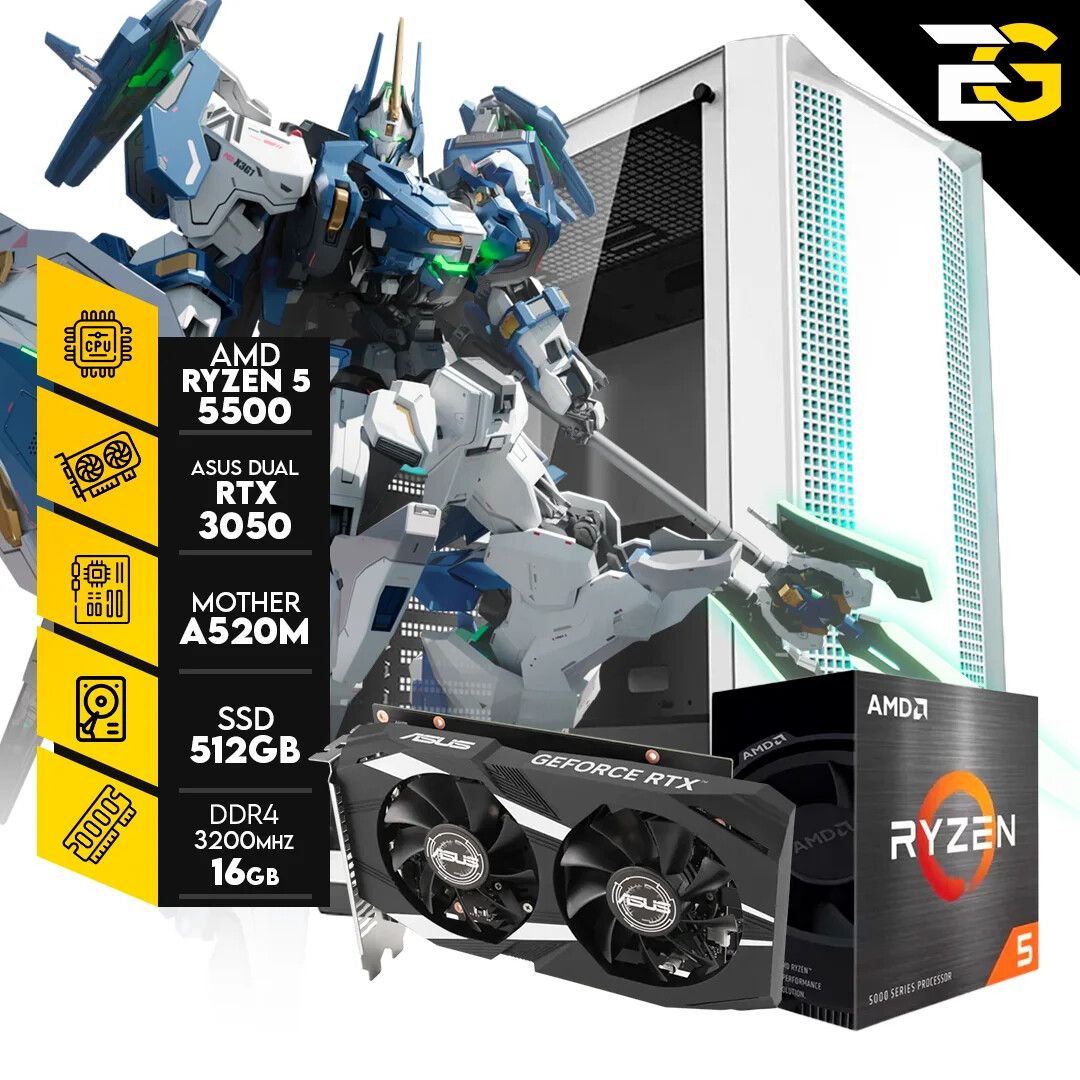 PC GAMER – MECHA BREAK | R. 5 5500 – RTX 5060 – 16GB RAM – SSD 512GB