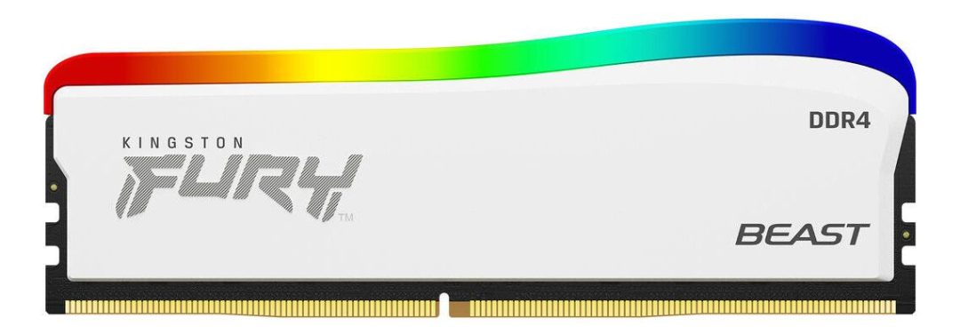 Memoria Ram Kingston Fury Beast RGB White King 8GB 3200 DDR4