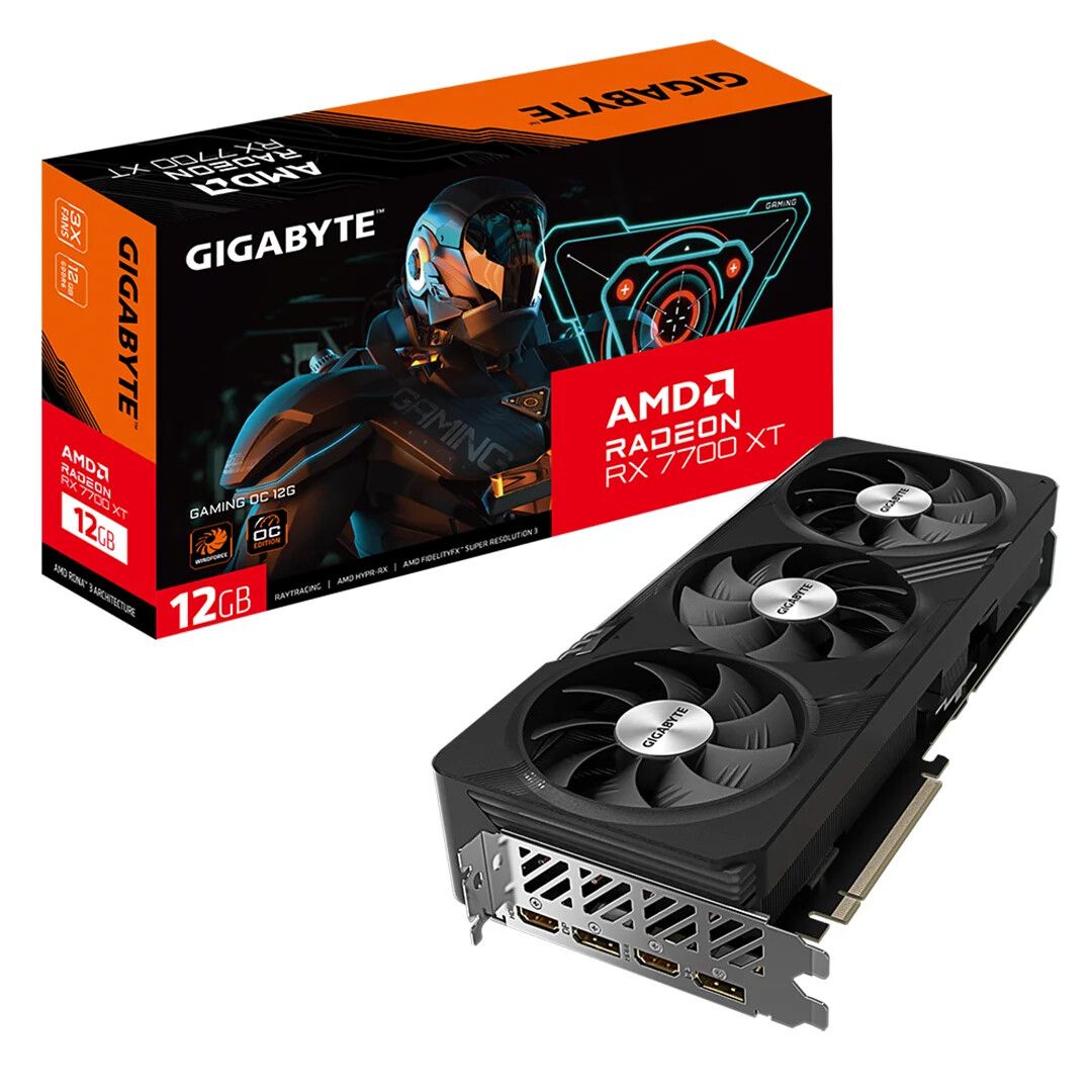 Placa de video Gigabyte Radeon Rx 7700 XT 12GB Gaming OC