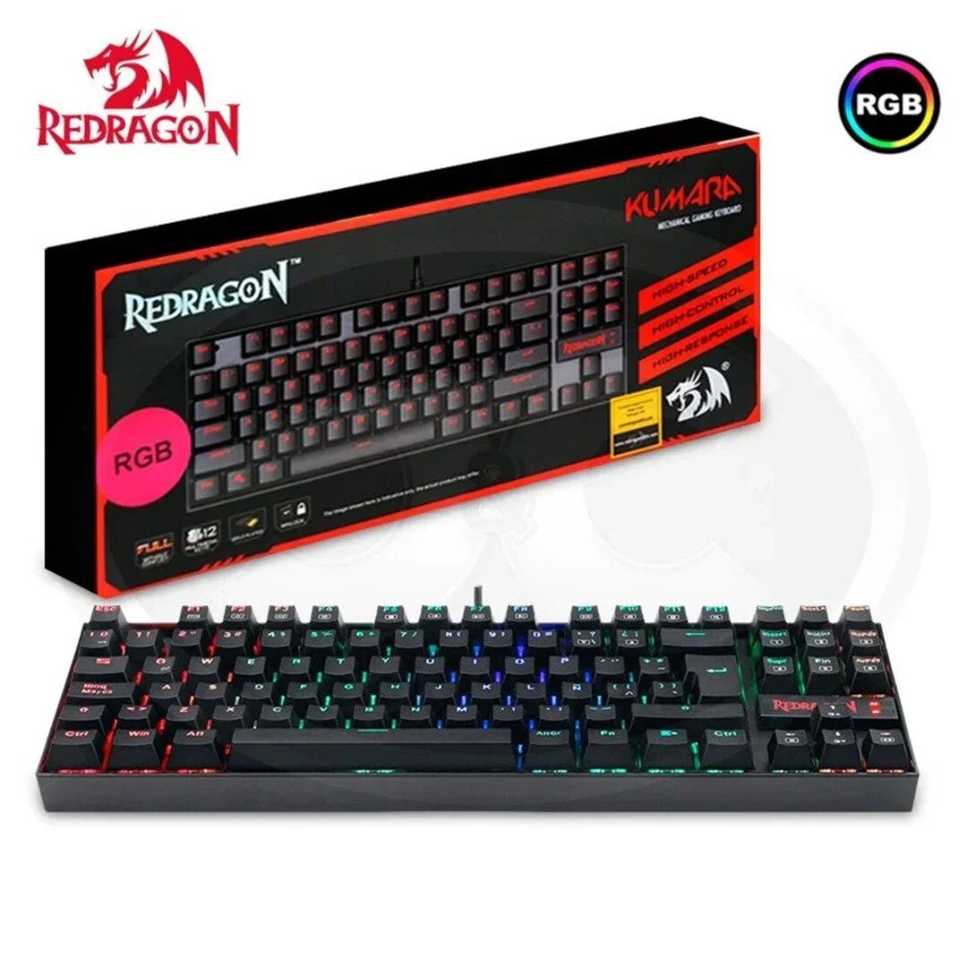 Teclado Redragon Kumara Black Rgb