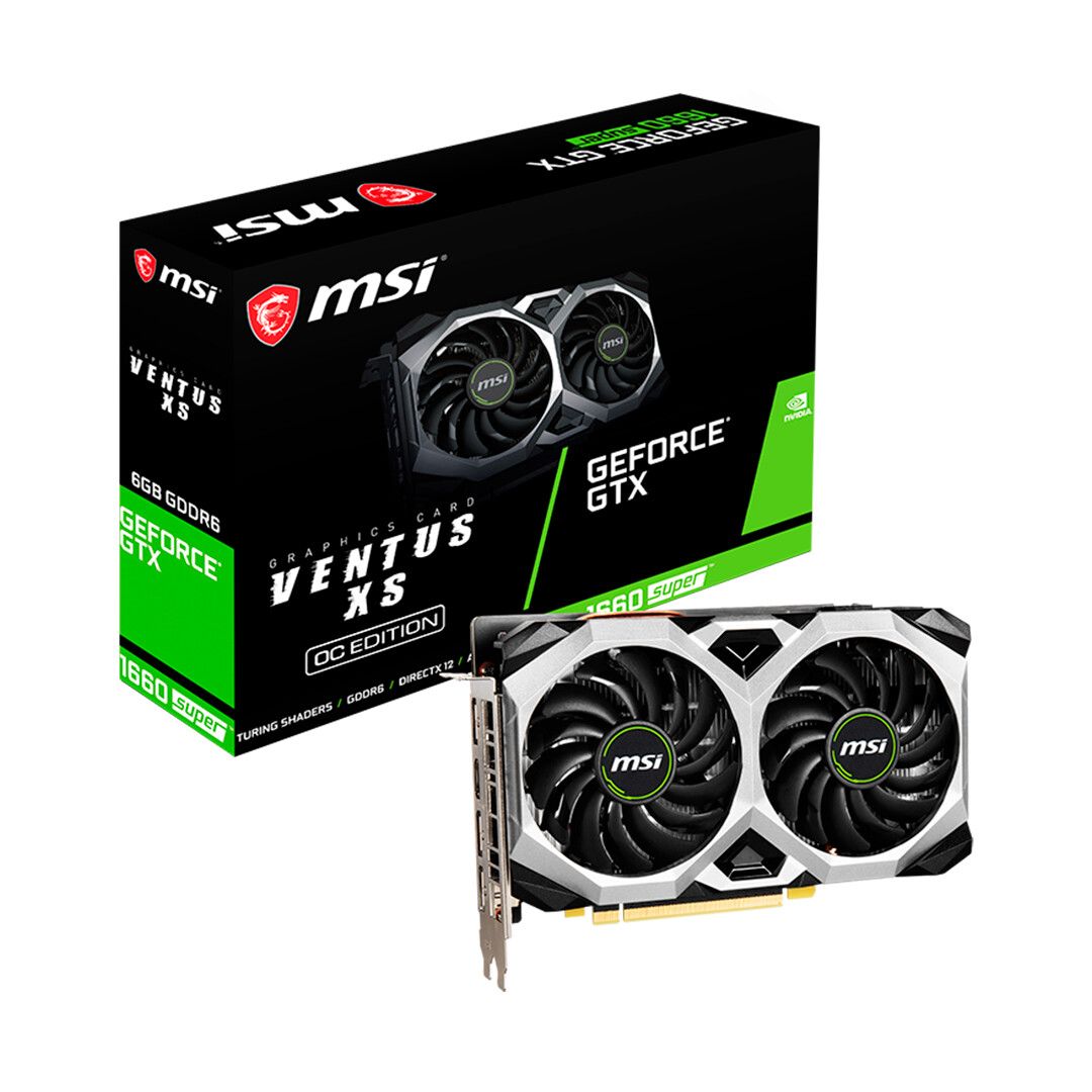 GeForce MSI GTX 1660 Super Ventus XS 6GB (Usada full box)
