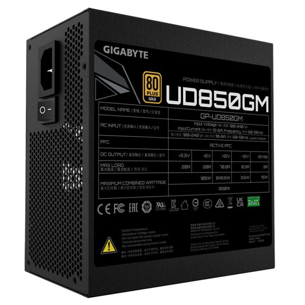 Fuente Gigabyte 850W 80+Gold UD - Imagen 5