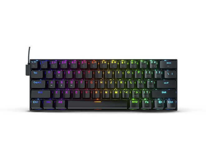 Teclados Redragon Dragonborn Black RED switch spanish K630-RGB-SP RED