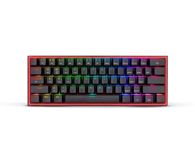 Teclados Redragon Fizz Pro Black red switch spanish wireless K616-RGB B SP