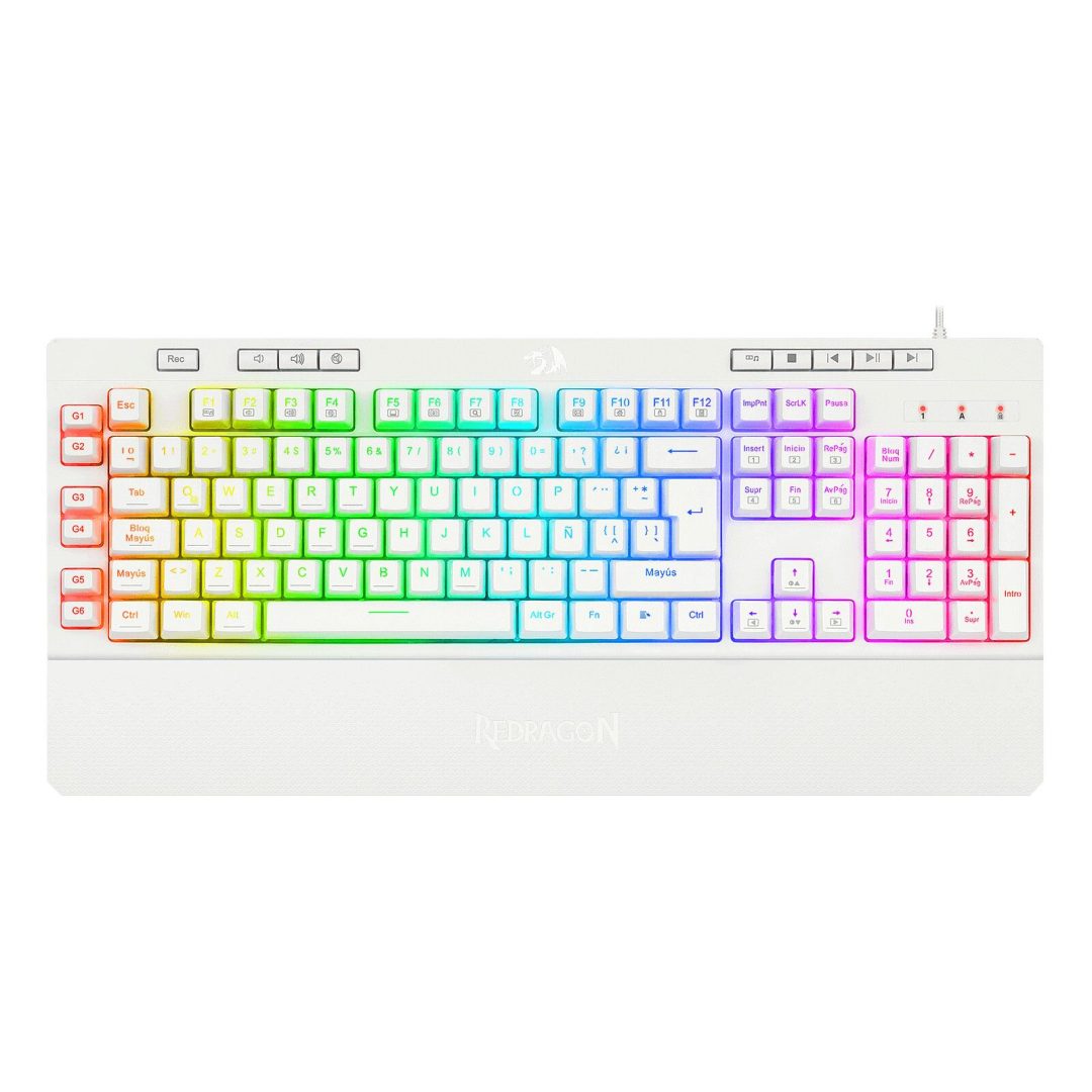 Teclados Redragon Shiva White