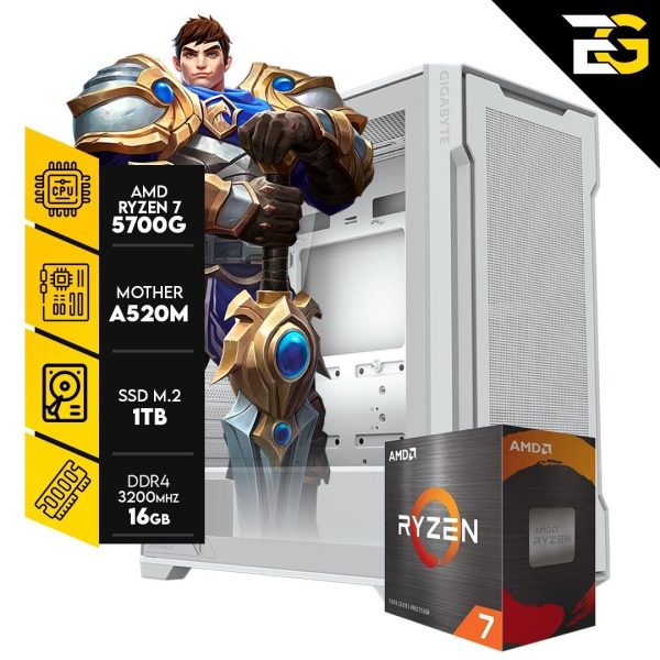 PC GAMER - GAREN | R. 7 5700G - 16GB RAM - SSD M.2 1TB