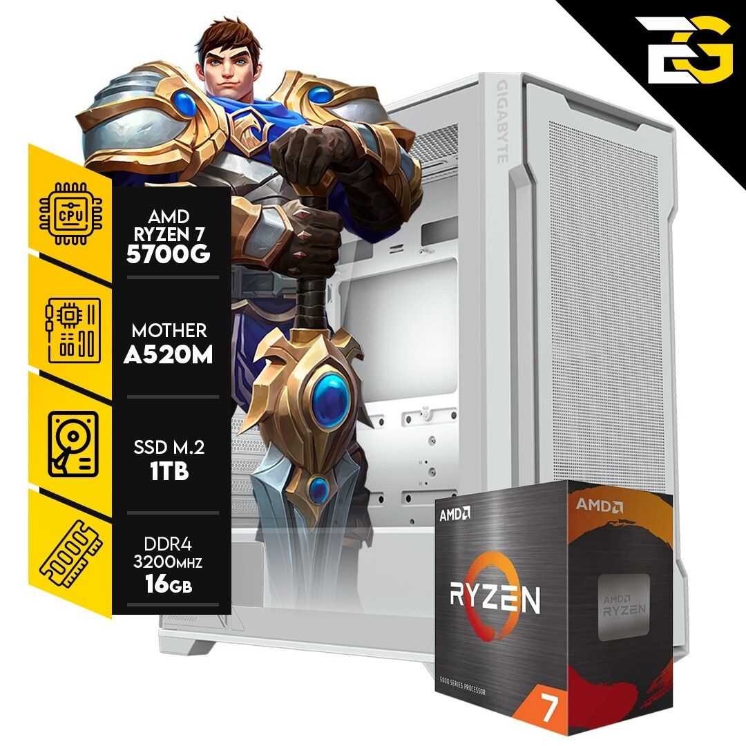 PC GAMER – GAREN | R. 7 5700G – 16GB RAM – SSD M.2 1TB