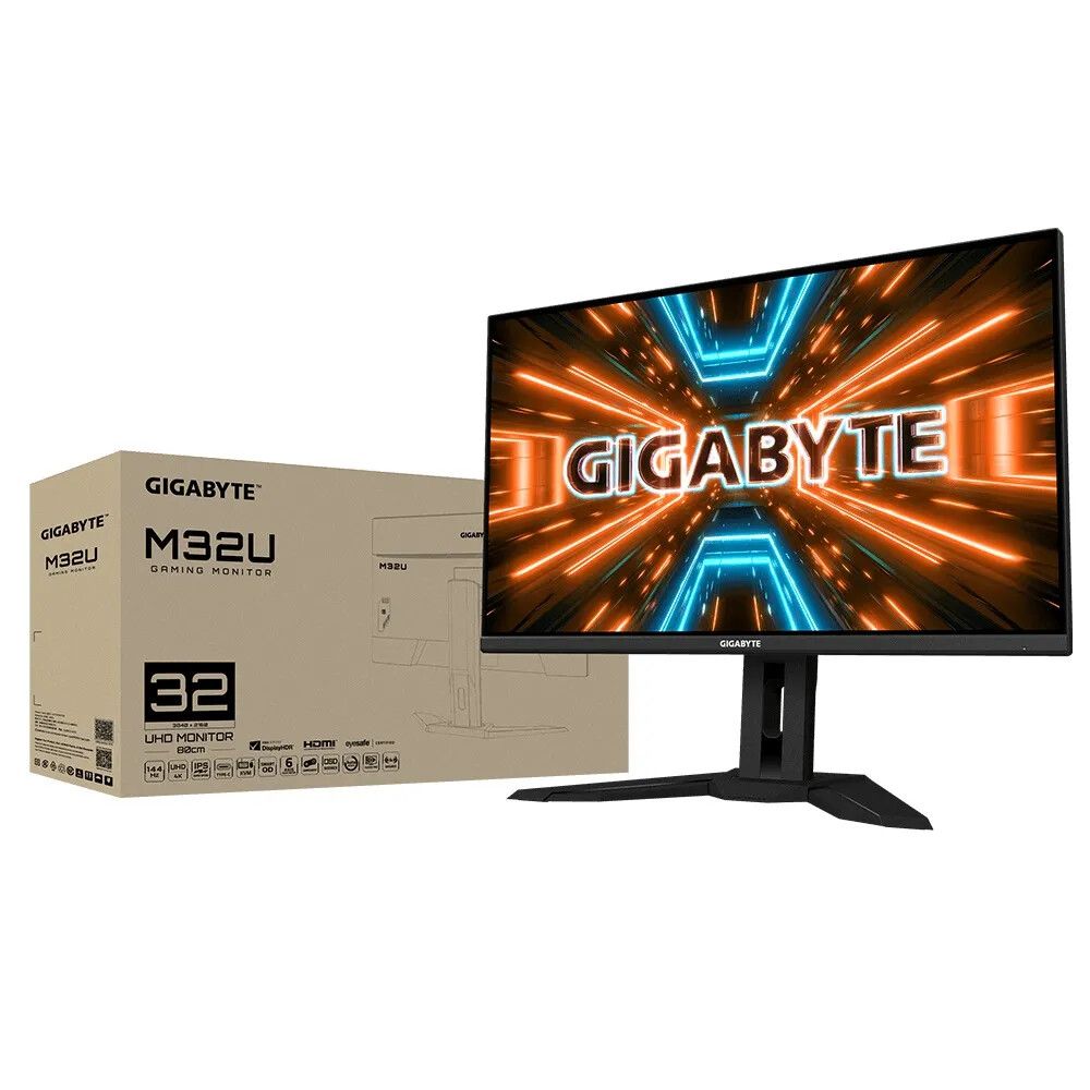 Monitor Gigabyte 32” M32U 4K 144hz IPS HDMI DP (Usado sin caja)