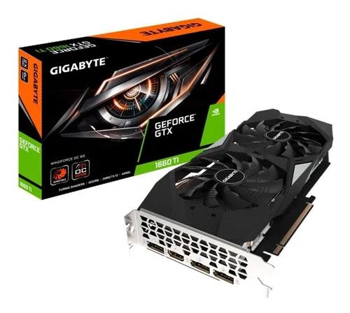 GeForce Gigabyte GTX 1660 ti 6GB (Usada full box)