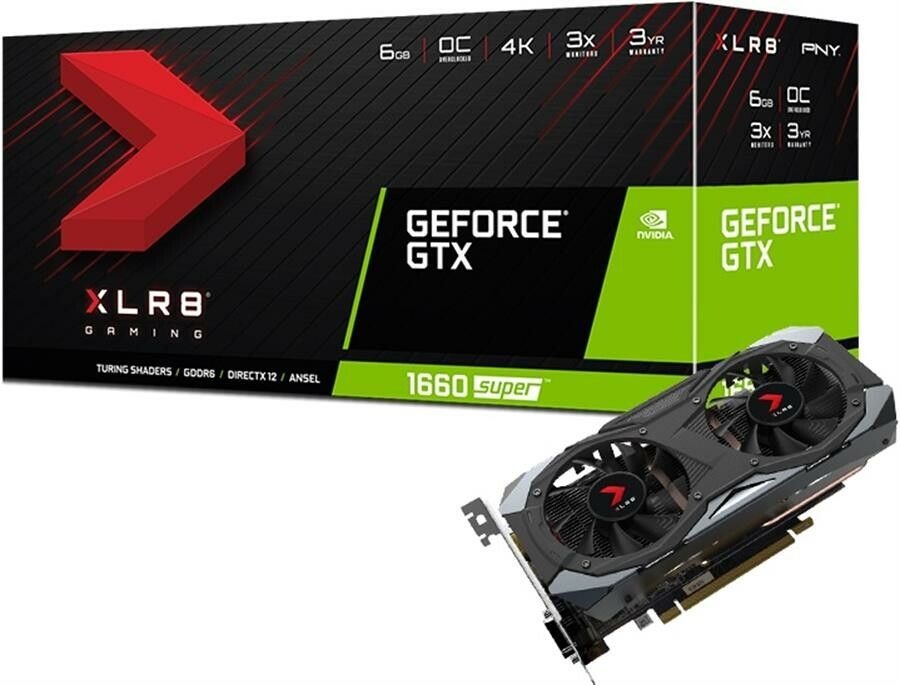GeForce PNY GTX 1660 Super XLR8 6GB (Usada full box)