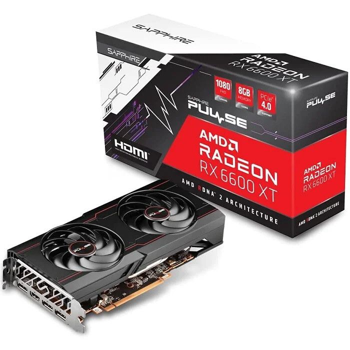 Radeon Sapphire Pulse RX 6600 XT Gaming OC 8GB (Usada full box)