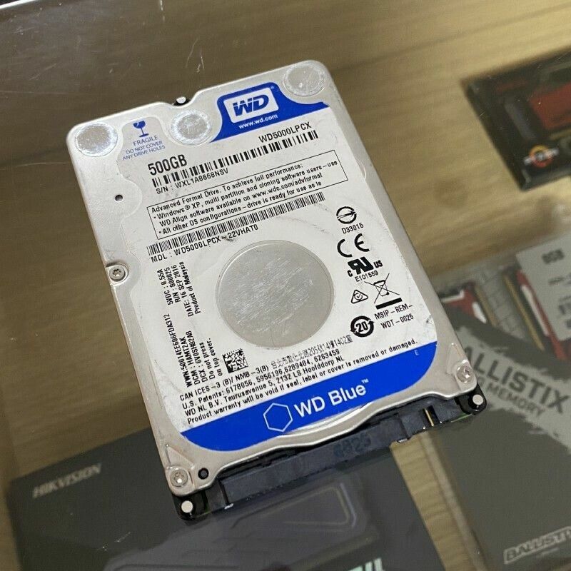 Disco HDD Western Digital 500GB para notebook (Usado sin caja)