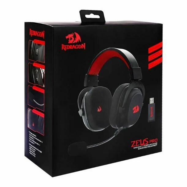 Auricular Redragon Zeus Pro Black (Usado full box)