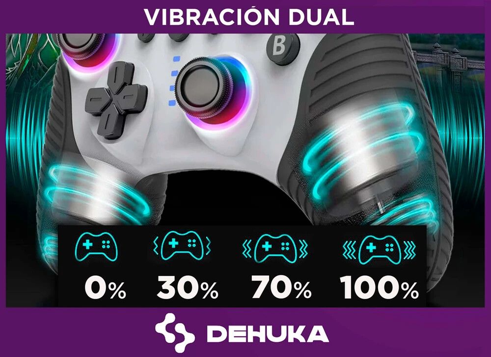 Joystick Dehuka Control Gamer Color Blanco /negro HS-SW510N - Imagen 2