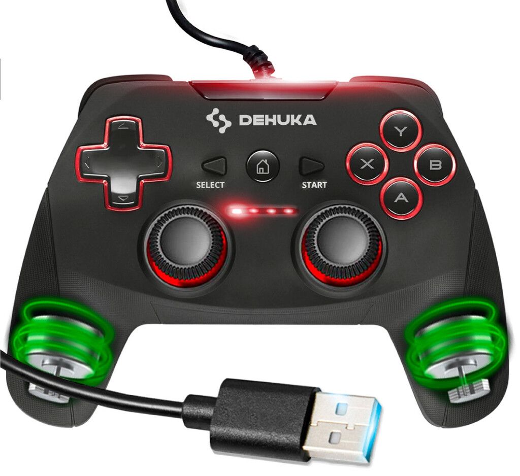 Joystick Ergonomico X-input/d-input Compatible Con Pc P3 Computadora Steam Notebook Tv Box Android Dehuka hs-ps3219 - Imagen 3