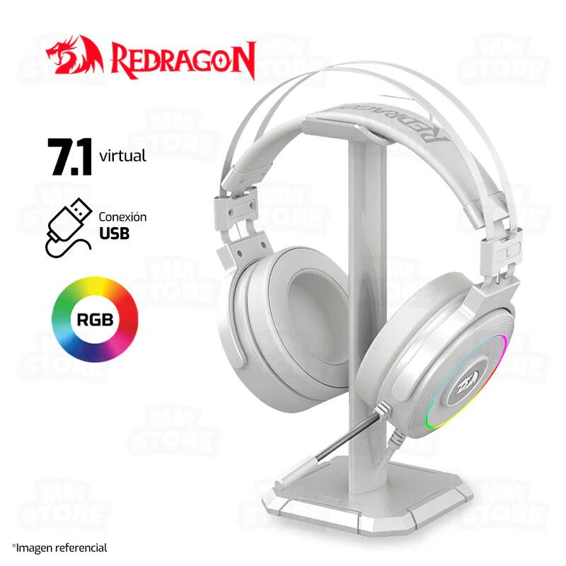 Auriculares Redragon Lamia 2 White H320W-RGB - Imagen 3