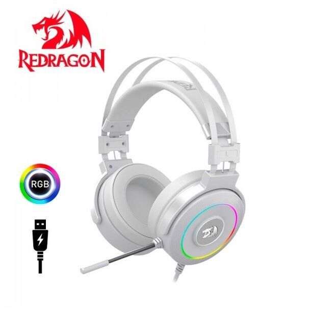 Auriculares Redragon Lamia 2 White H320W-RGB - Imagen 2