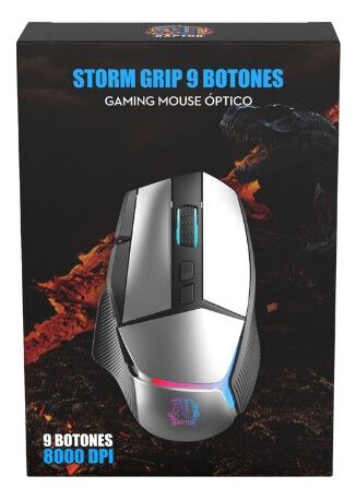 Mouse Raptor Storm Grip 9 botones 8000dpi retroiluminado