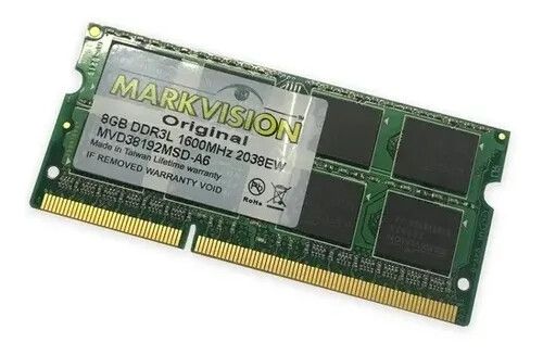 Memoria Ram Markvision 8GB 1600 DDR3 SODIMM (Usada sin caja)