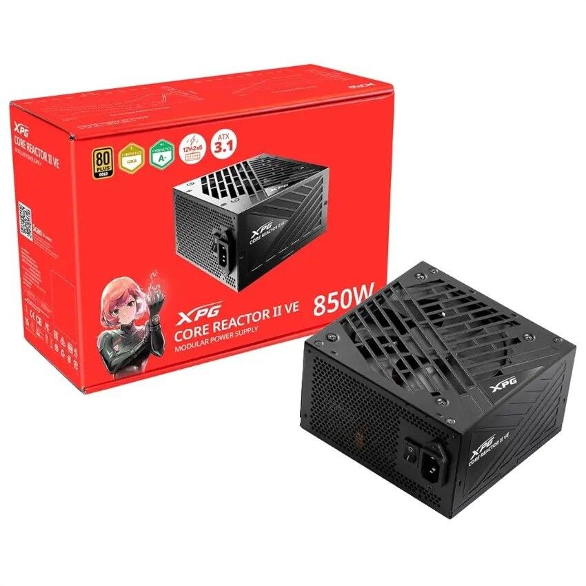 Fuente Alimentación 850W XPG Core Reactor 80 Plus Gold Modular ATX PC ( Usada sin caja) Fuente Alimentación 850W XPG Core Reactor 80 Plus Gold Modular ATX PC ( Usada sin caja)