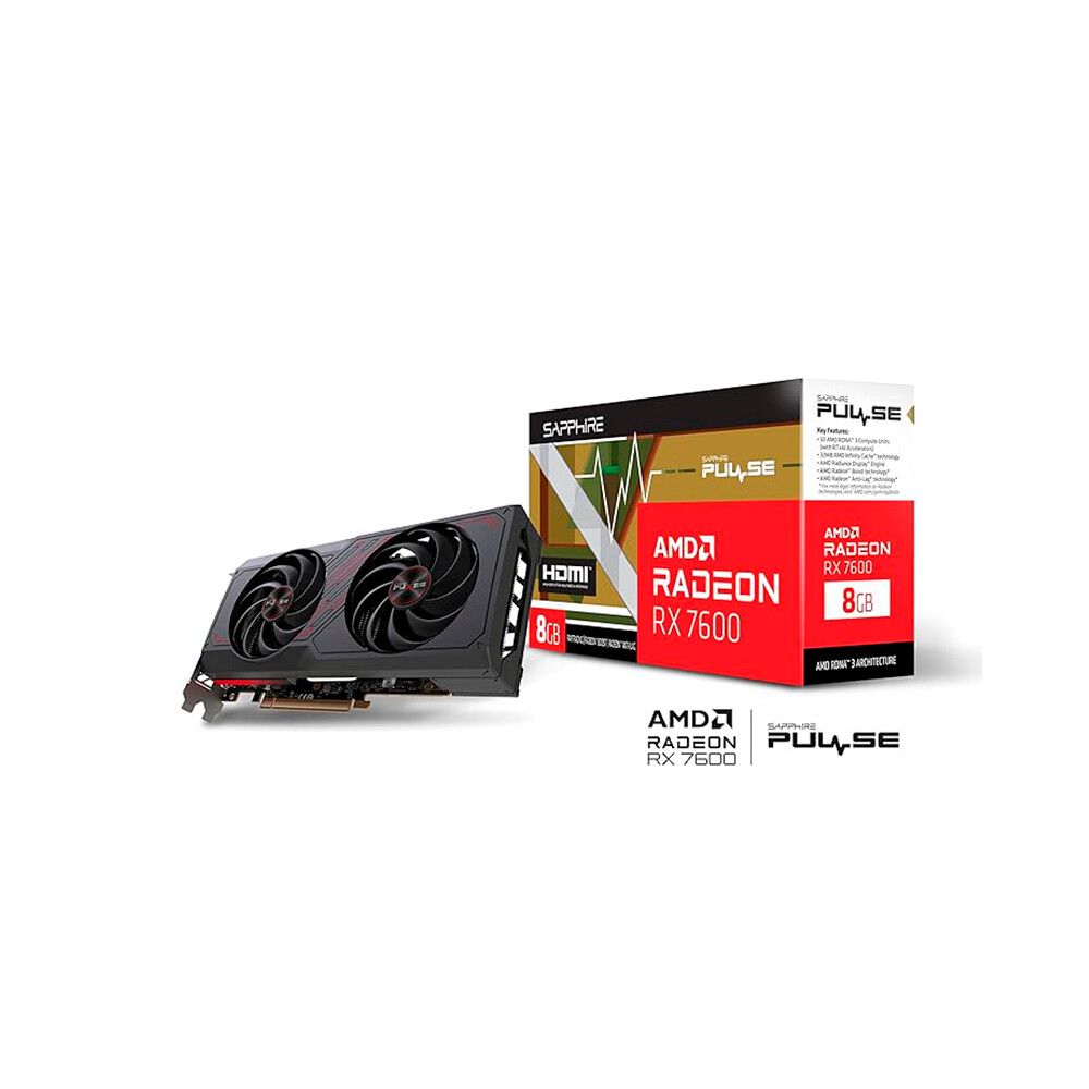 Radeon Sapphire Pulse RX 7600 8GB (Usada full box)